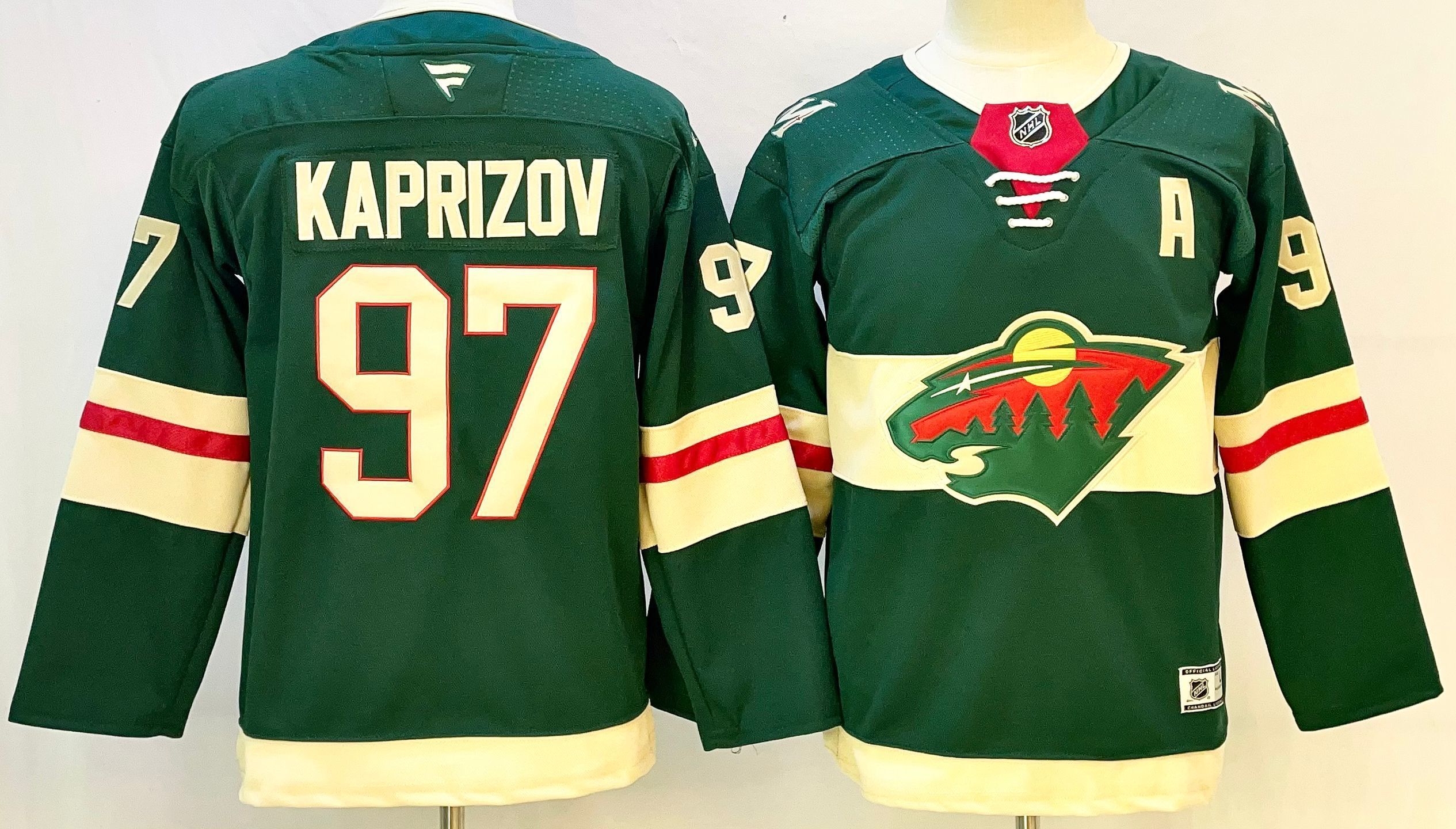 Youth Minnesota Wild #97 Kaprizov Green 2026 Adidias NHL Jersey style 002->youth nhl jersey->Youth Jersey